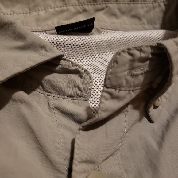 Naviskin Button Up Fishing Shirt Long Sleeve Outdoor Gray | Men's XXL Pre-owned - Picture 8 of 9